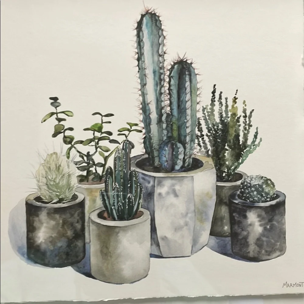 Framed Cactus Art Print - Picture 9 of 13